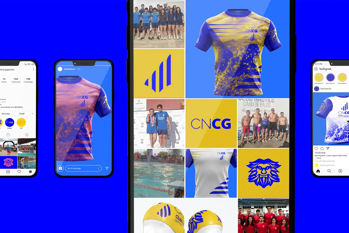 Branding y estrategia, en Ciudad Real. Club Natación Criptana Gigantes.