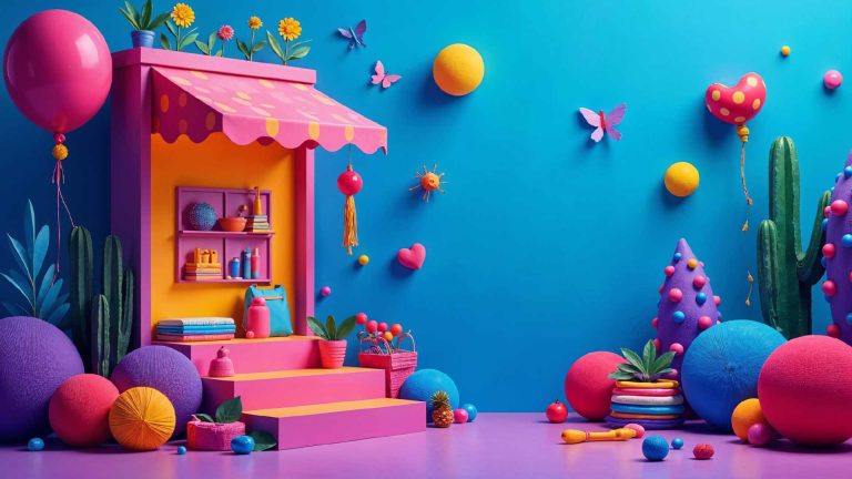 Ilustracion 3D que representa una tienda online optimizada para vender mas