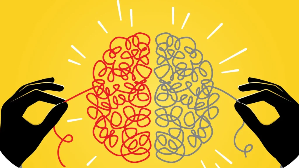 neuromarketing en navidad, representado mediante 2 manos que manipulan al cerebro